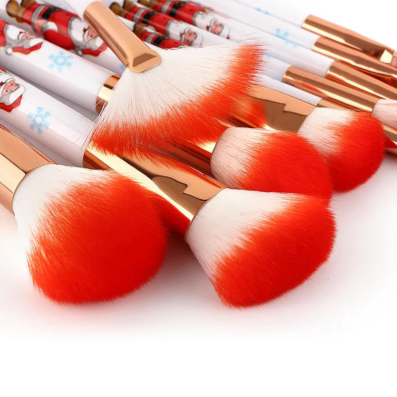 YAHLIGS New Arrival 10pcs Makeup Brushes Sets Foundation Powder Eyeshadow Portable Cosmetics For Christmas Present YA202 | Красота и