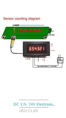 Dykb 2,4 ГГц цифровой светодиодный счетчик частоты кварцевого осциллятора тест 8-разрядный светодиодная цифровая трубка