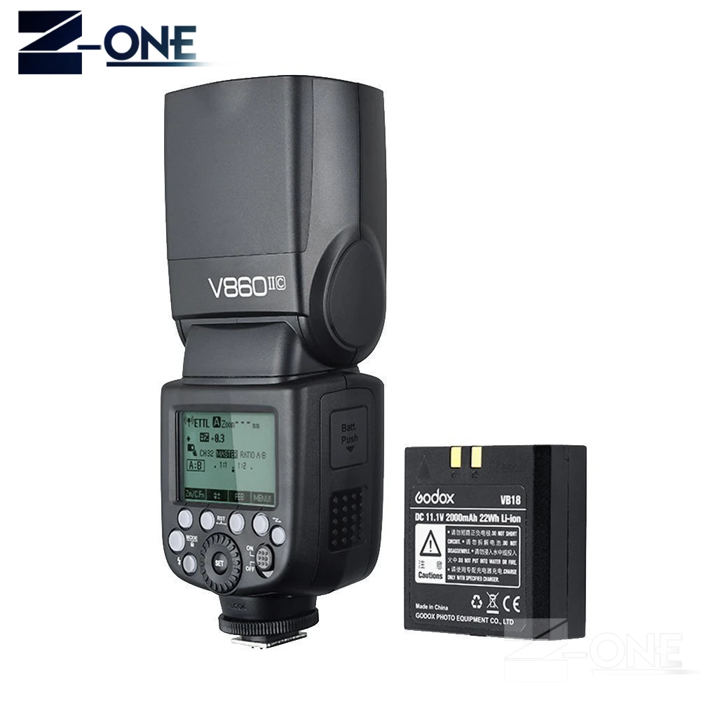 Godox Ving V860II C 2 4G HSS 1/8000 литий ионный аккумулятор TTL вспышка для камеры + беспроводной