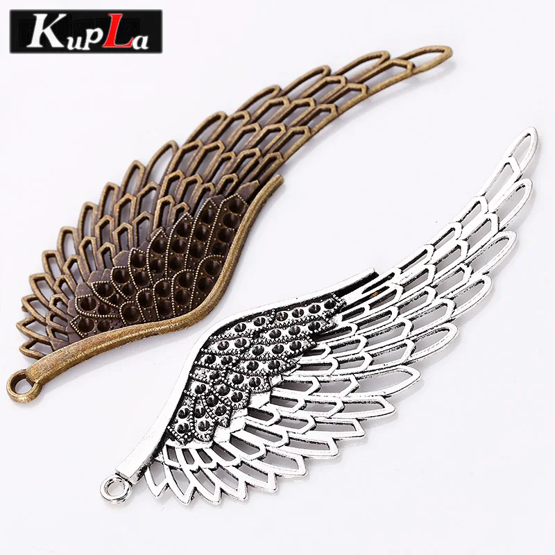 Kupla винтажные Подвески с большими крыльями DIY модные ангельские крылья