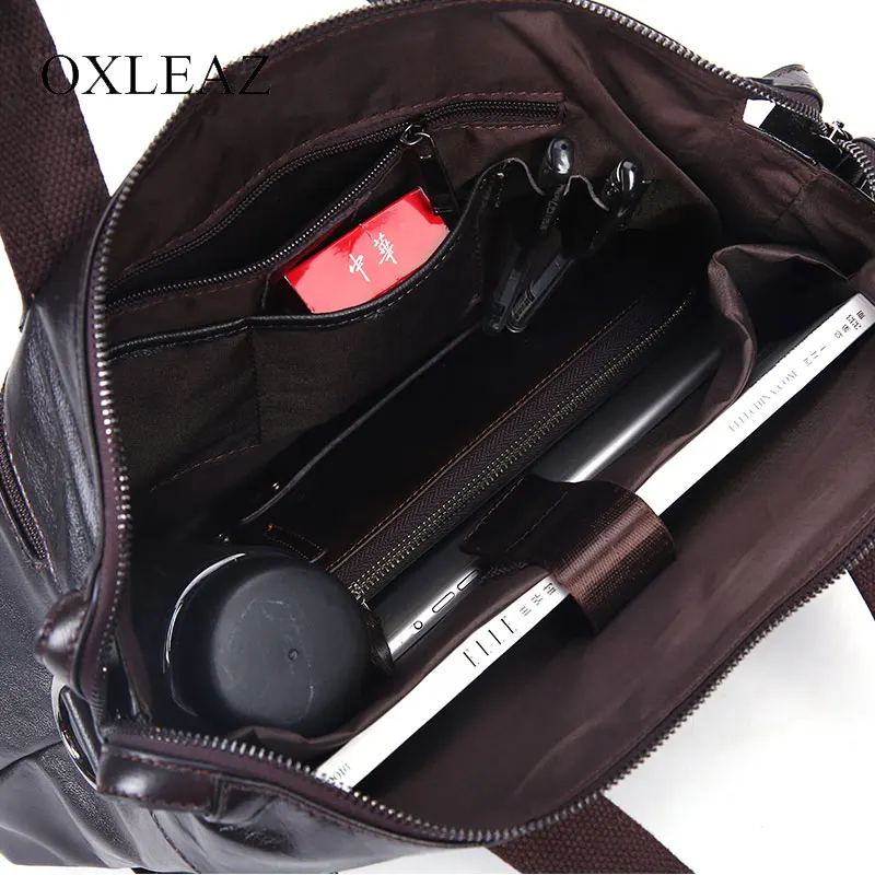 OXLEAZ мягкая 14 &quotсумка мессенджер мужская кожаная сумка для ноутбука мужской
