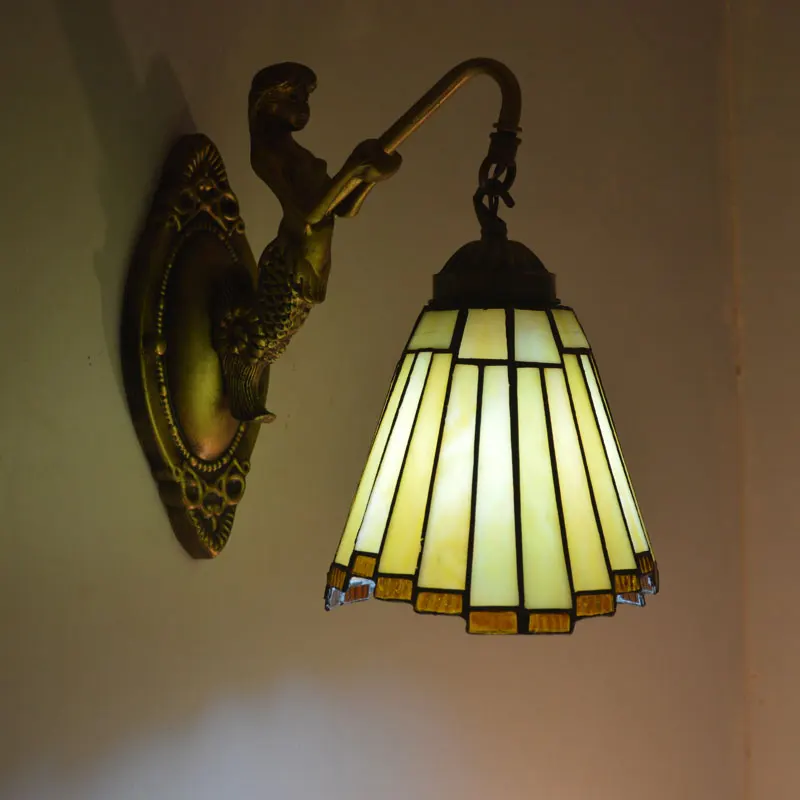 Настенный светильник Tiffany современные зеркальные светильники для лестницы