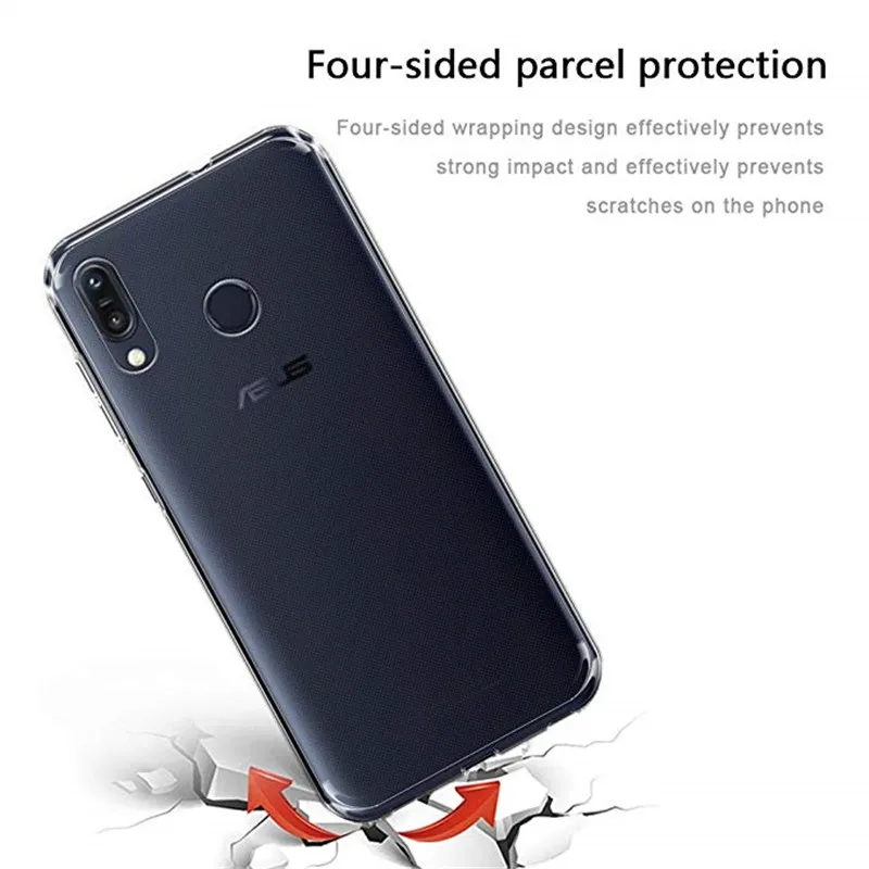 Мягкий прозрачный ТПУ силиконовый чехол для Asus ZenFone Max (M1) ZB555KL чехлы телефонов