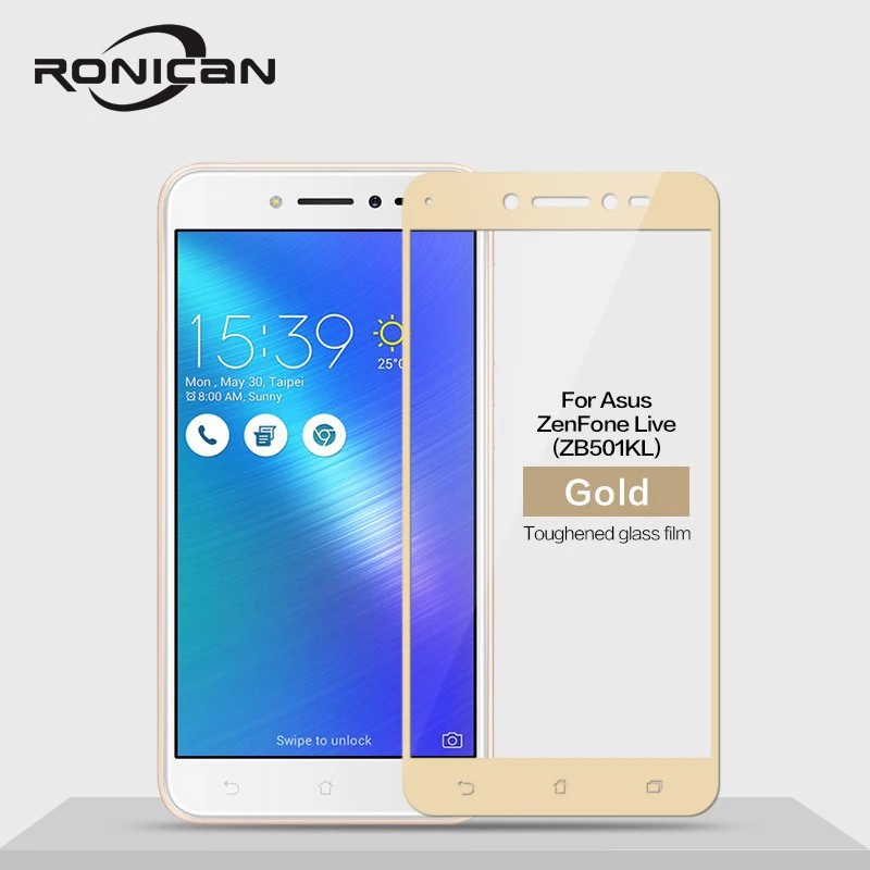 Закаленное стекло для Asus Zenfone Live ZB501KL, полное покрытие, защитная пленка для экрана ZB501KL, пленка из закаленного стекла