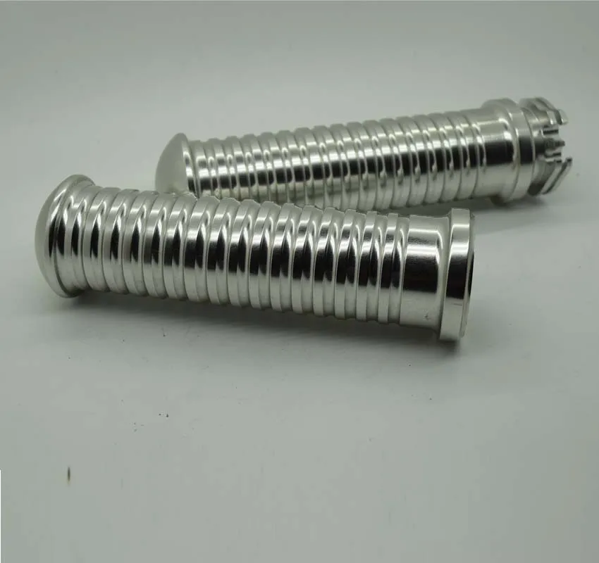 

For Yamah Silver Motorcycle 7/8"CNC Aluminum Hand Grips Handlebar Grips