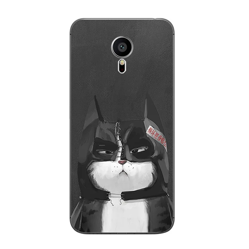 6121 15 Для Meizu MX4 MX5 MX6 Pro 5 6 Чехол для телефона M1 M2 M3 Note MEILAN E Mini Shell Прозрачный чехол мягкий силиконовый бюстгальтер с рисунком жирного кота - Цвет: 6121 15