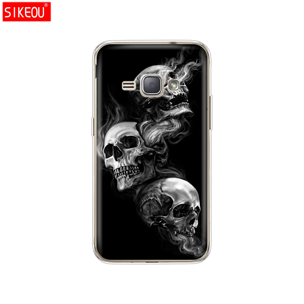 12056 Мягкий ТПУ чехол для Samsung Galaxy J1 J120 J120F SM-J120F задняя крышка 360 полная защитная Печать Прозрачный чехол цветок - Цвет: 12056