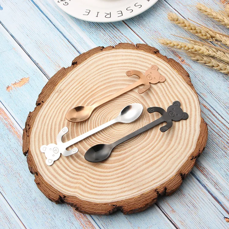 EIMAI кошка ложка с медведем ложки ручкой столовые приборы кофе 304 нержавеющая