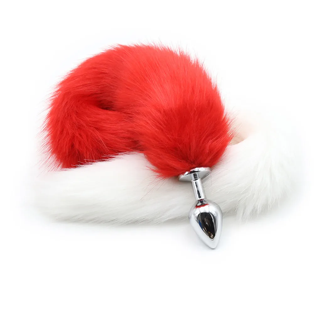 Металлическая Анальная пробка с лисьим хвостом эротические игрушки для женщин и