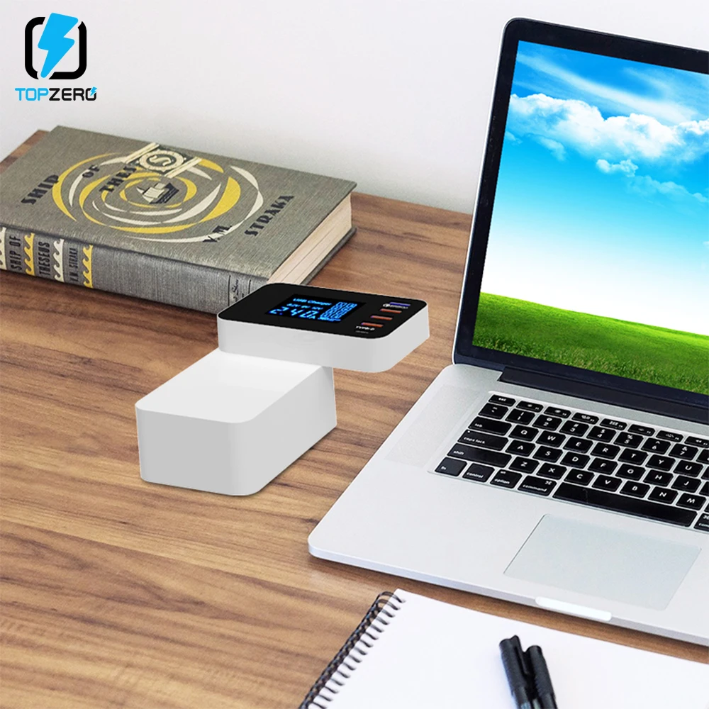Зарядное устройство USB Quick Charge 3,0 Smart type C светодиодный дисплей док-станция портативное быстрое зарядное устройство для iPhone huawei адаптер EU US UK Plug