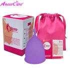 Менструальная чаша из медицинского силикона, многоразовая, для женской гигиены, лучше, чем менструальные прокладки, Женская чаша, 100 компл.