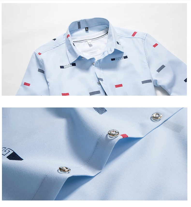 MIACAWOR, новинка, мужские повседневные рубашки, модный принт, Camisa Masculina, облегающая, с длинным рукавом, Camisa Social, мужская одежда размера плюс, 5XL, C379