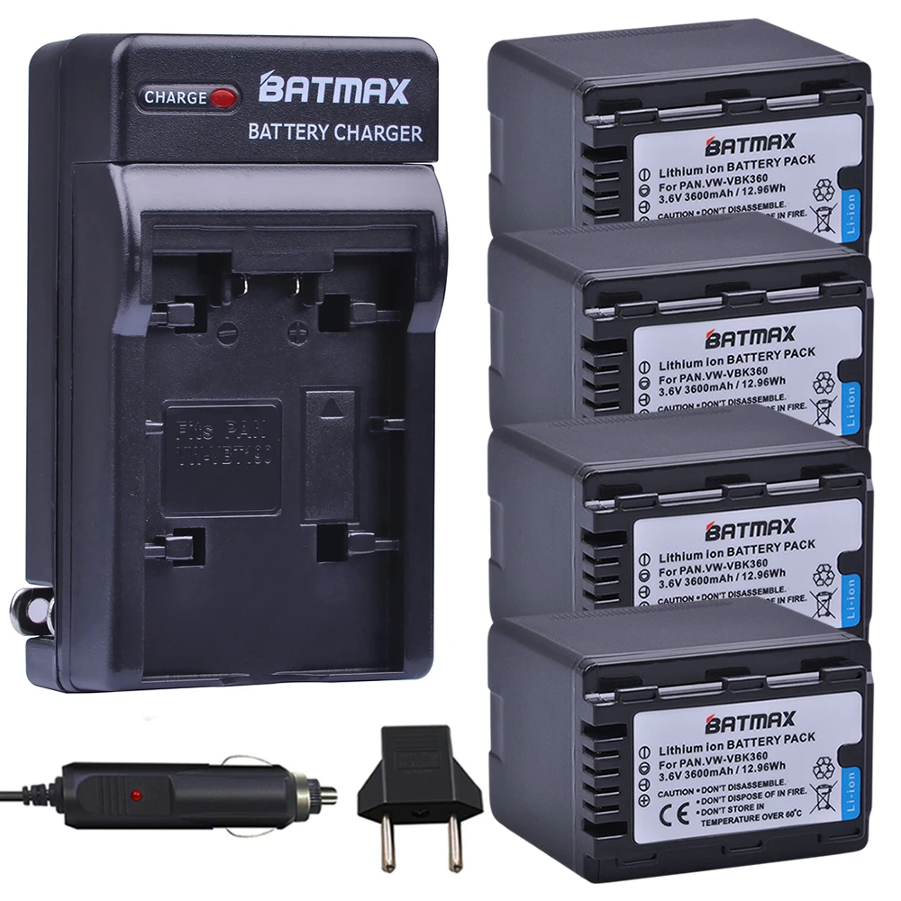 4 шт., аккумулятор для фотоаппарата и Цифровое зарядное устройство для фотоаппарата Panasonic