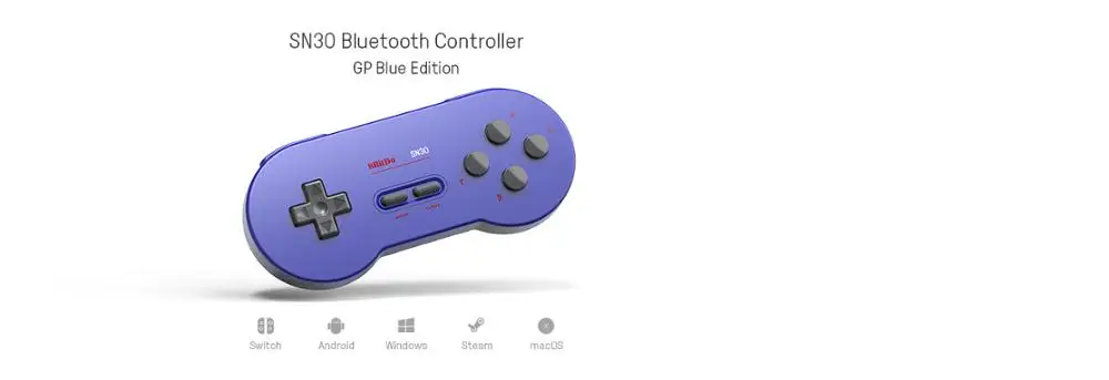 GP Blue Edition 8Bitdo винтажный SN30 GP Edition Bluetooth беспроводной контроллер геймпад для пульта дистанционного управления/Ios/Andorid/MacOS/СТИМ/Windows - Цвет: GP Blue Edition