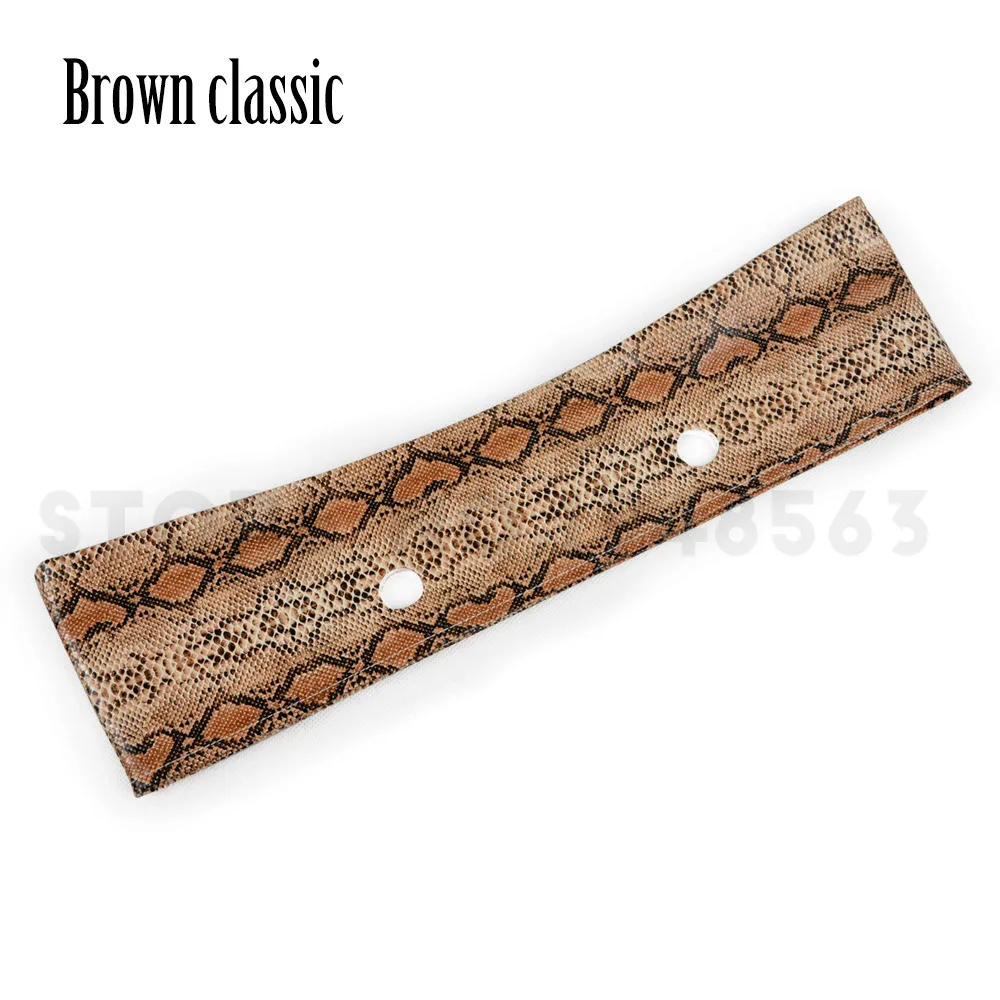 brown classic Tanqu украшение с кожаной отделкой для Obag O Bag Классическая Мини искусственная однотонная змеиная кожа PU серпантин планки для весеннего сезона - Цвет: brown classic
