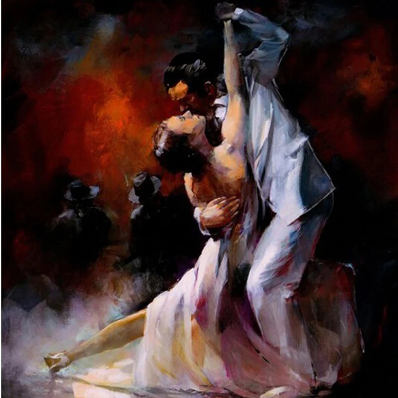 Full and square diamond mosaic handwork embroidery picture of rhinestones needlework Tango party painting sets CQ627 | Дом и сад