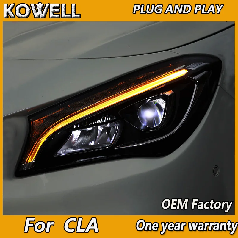 Стайлинга автомобилей налобный фонарь для Benz CLA 2014 2018 головной светильник s все