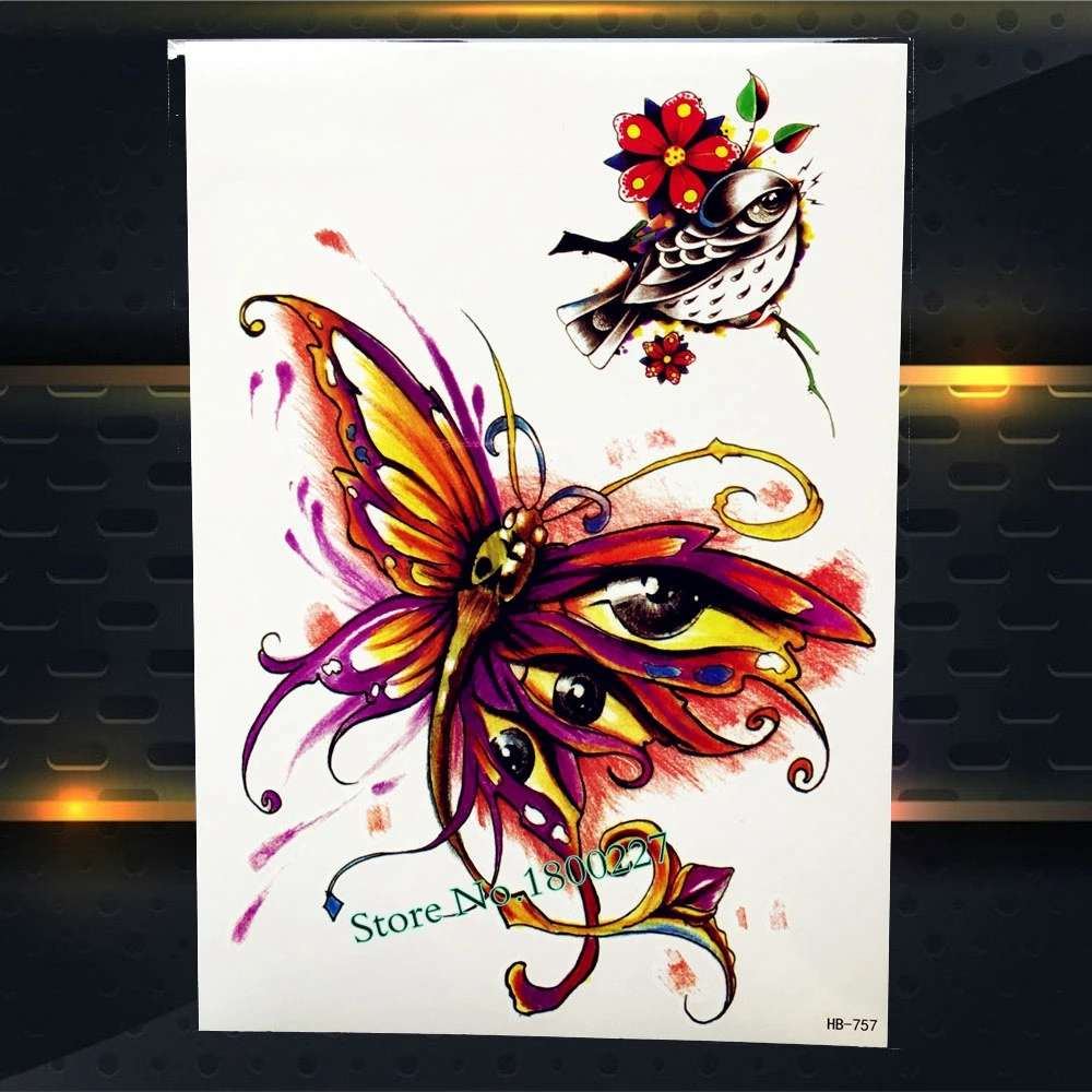 Водостойкая тату-наклейка &quotсделай сам&quot темные Часы с гравировкой дизайн