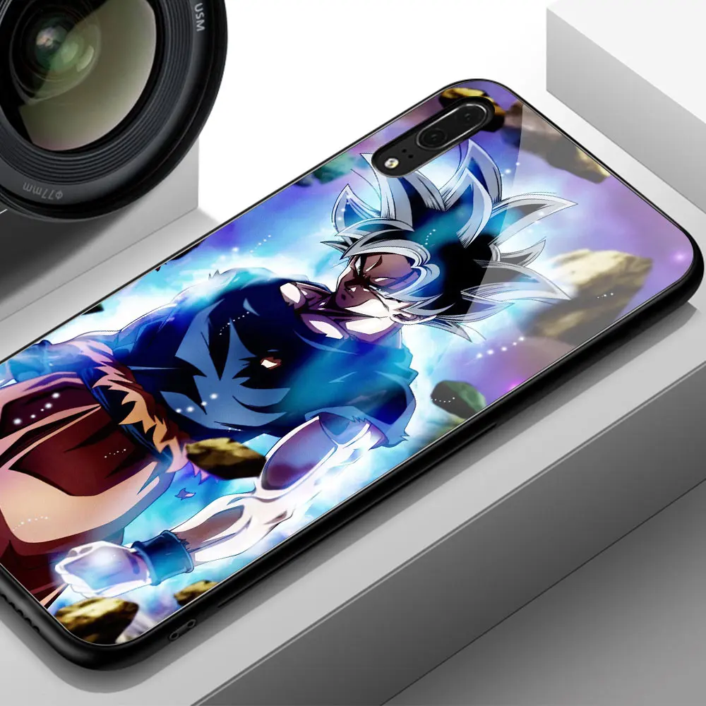 Для huawei P20 Lite чехол Супер Saiyan Dragon Ball чехол из закаленного стекла для huawei Note 10 mate 9 10 Pro P10 P20 Honor V9 V10 Play - Цвет: 02210