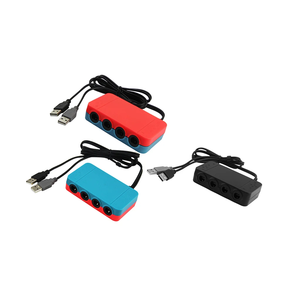 4 порта для контроллера GameCube/N G C адаптер конвертер WiiU и PC USB Nintendo Switch Super удар