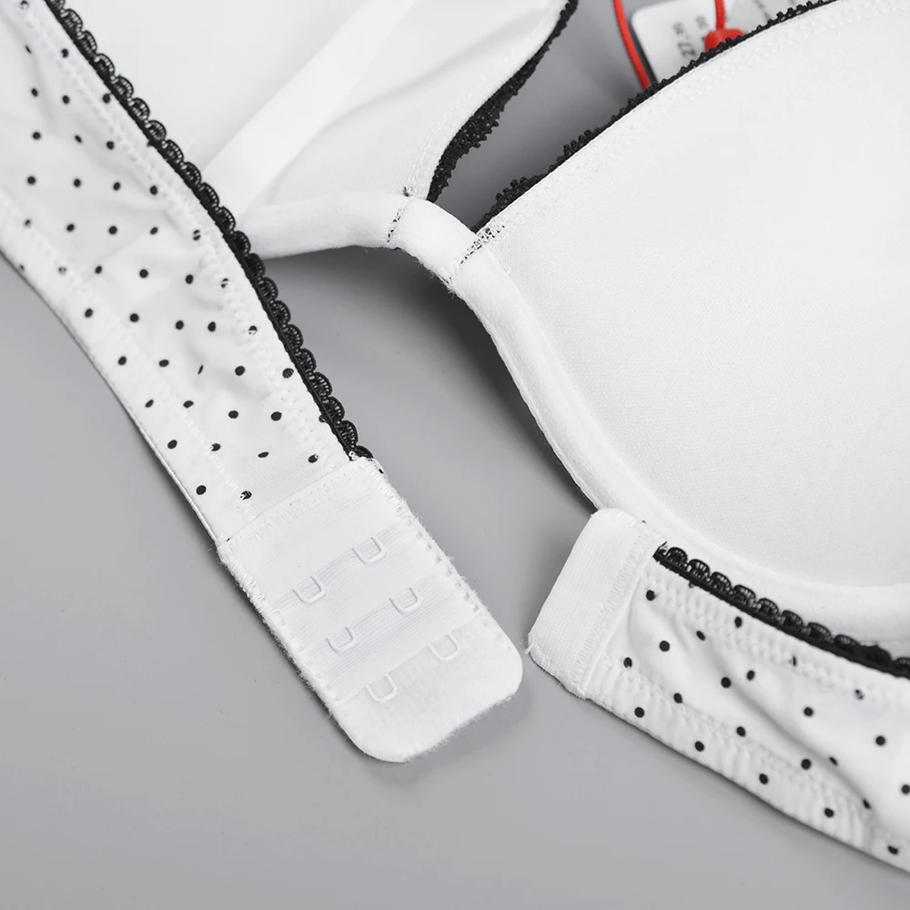 Женский маскарадный бюстгальтер с пуш апом в горошек большие размеры|bras for