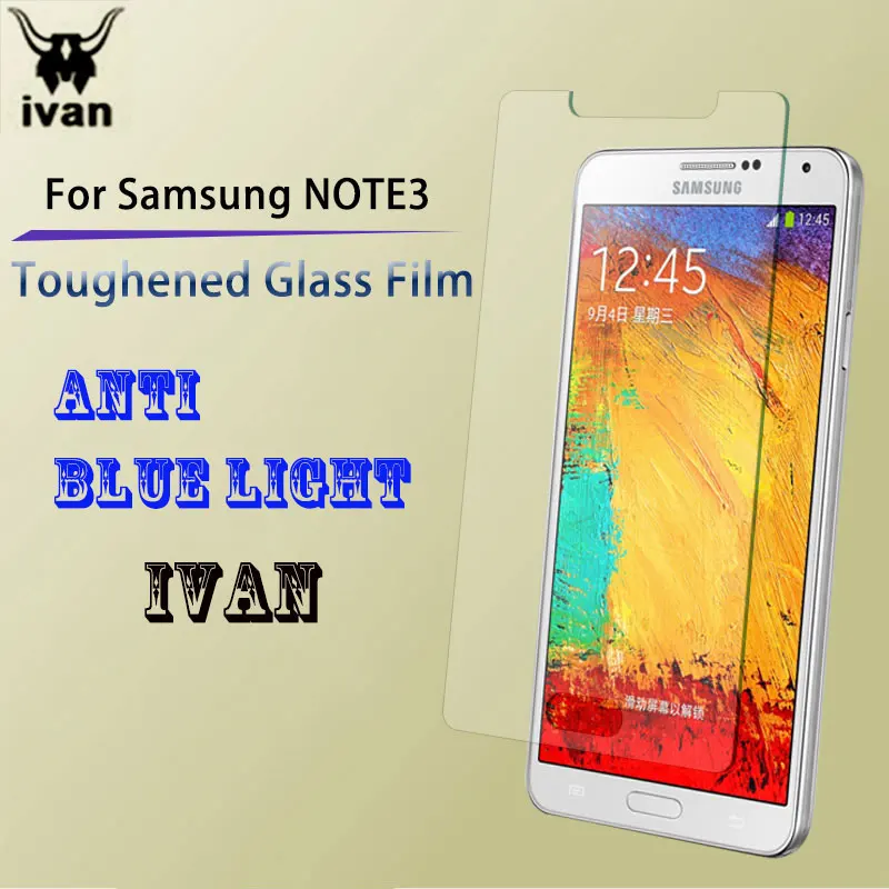 9 H анти голубой свет закаленное Стекло Закаленное Защитная пленка для samsung Note4 Note3