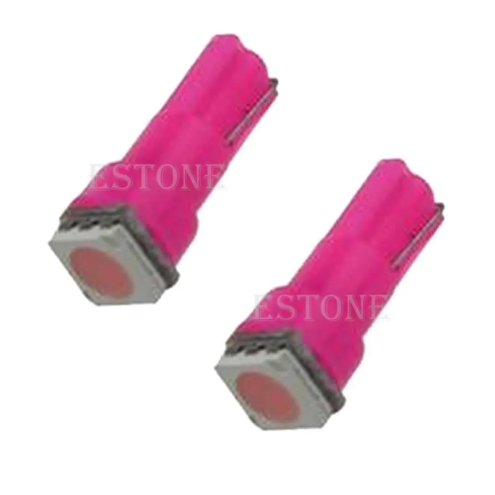 Светодиодные лампы для приборной панели автомобиля 10 шт./лот T5 5050 1SMD 70 73 74 2721