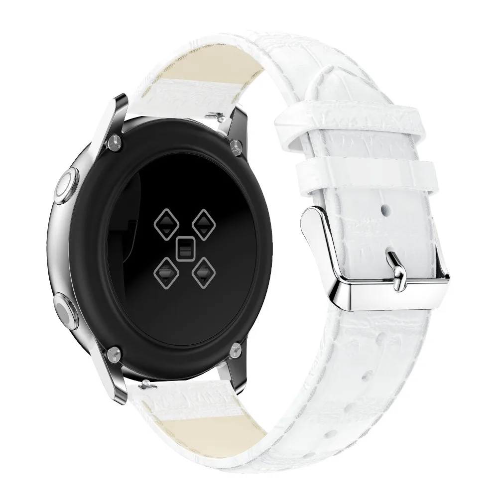 20 мм классический кожаный сменный ремешок для samsung Galaxy Watch Активный браслет для samsung Galaxy 42 мм браслет аксессуары ремешок