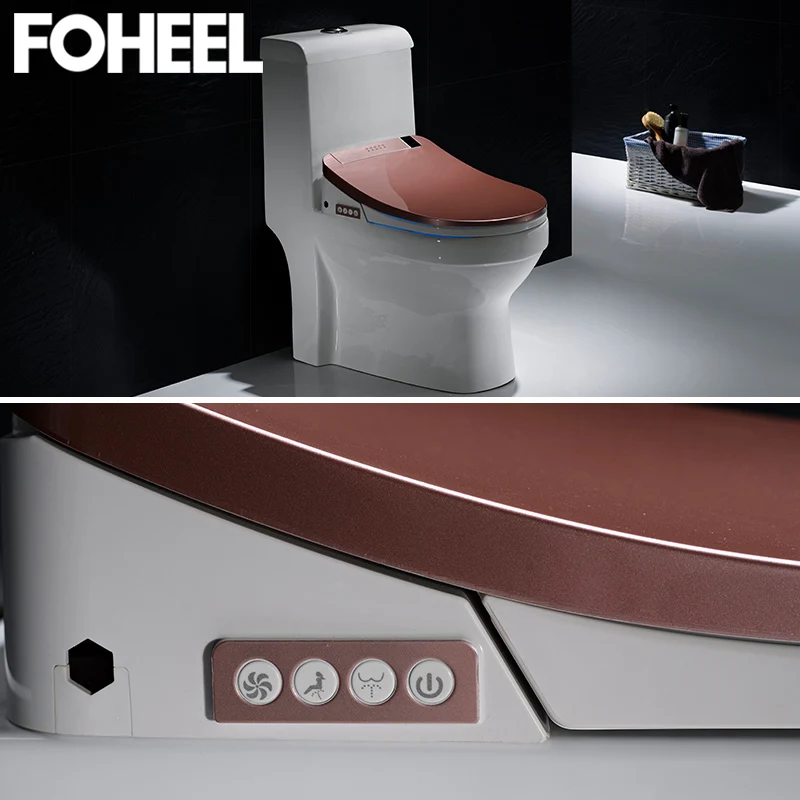 FOHEEL, высокое качество, умный чехол для унитаза, электронное биде, чистое сухое сиденье с подогревом, wc, умный светодиодный светильник, чехол для унитаза