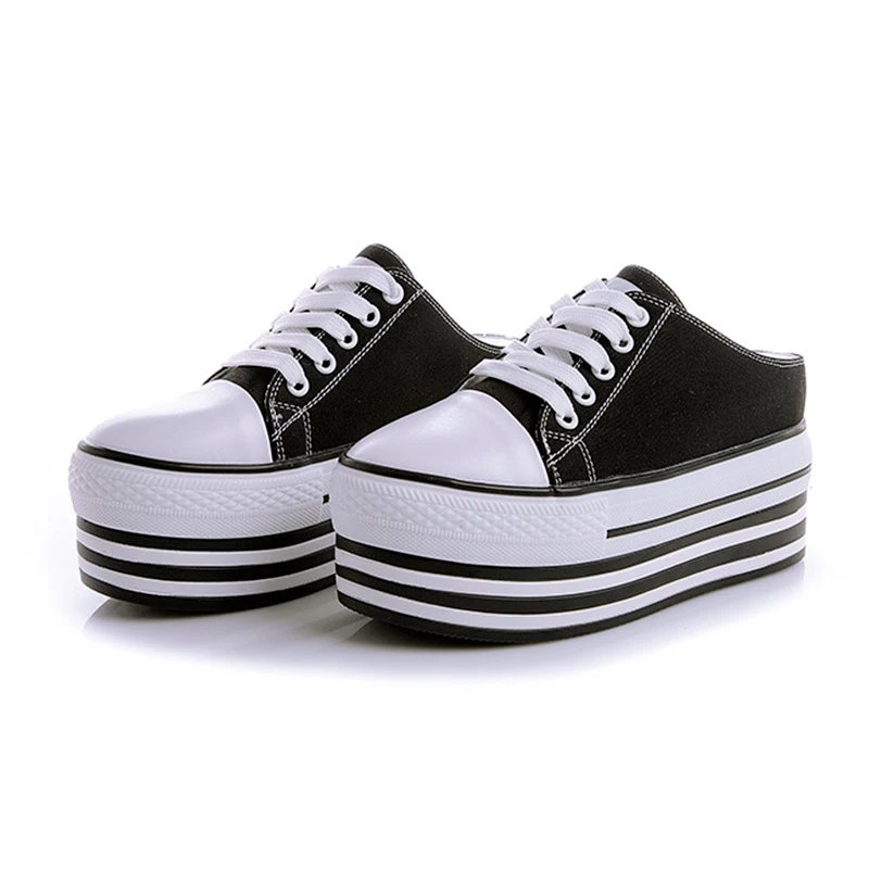 SONDR/Женская обувь на платформе повседневная плоской подошве zapatos de mujer Цвет черный