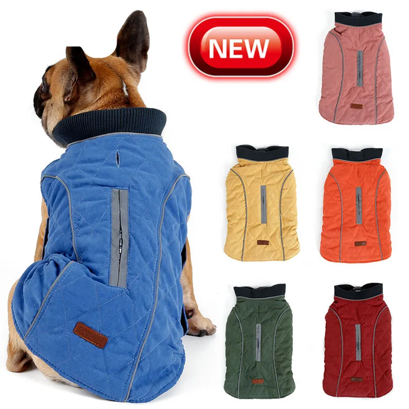 

Dog Clothes Winter Coat Jacket Puppy Pug French Bulldog Clothing Poodle Schnauzer Pet Costume Winter Warm Dog Vest Pet Supplies