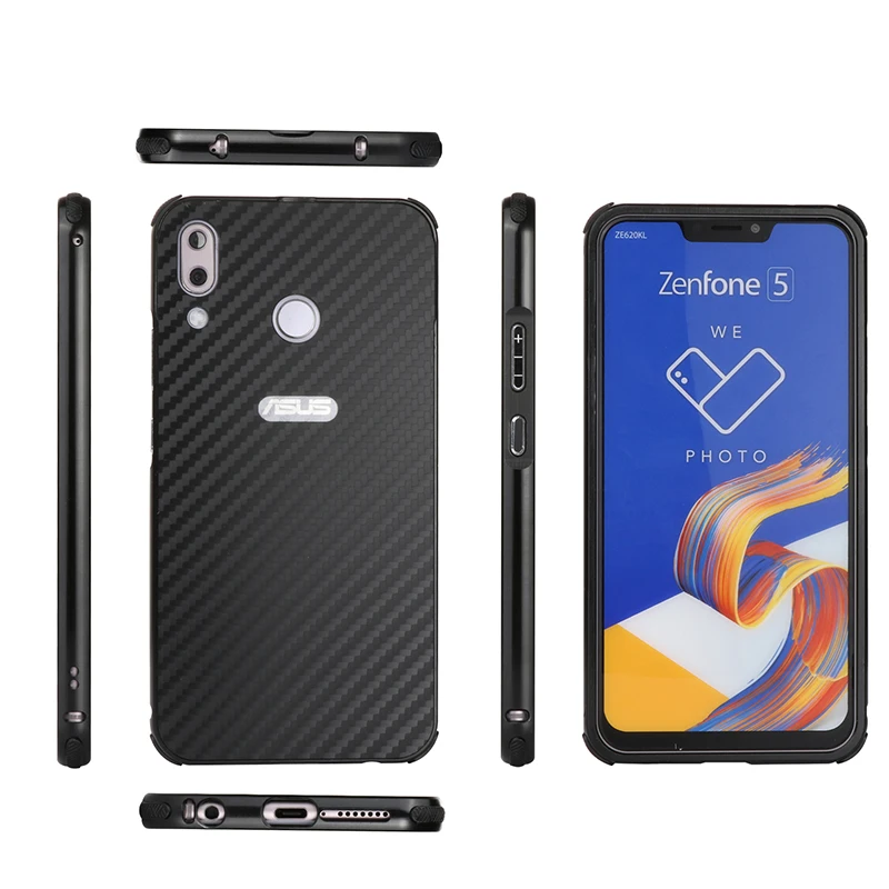 Для Asus Zenfone Max Pro M1 ZB601KL ZB602KL чехол Алюминий металлический каркас+ карбоновое волокно жесткий задняя крышка для Asus Zenfone Max Pro M1