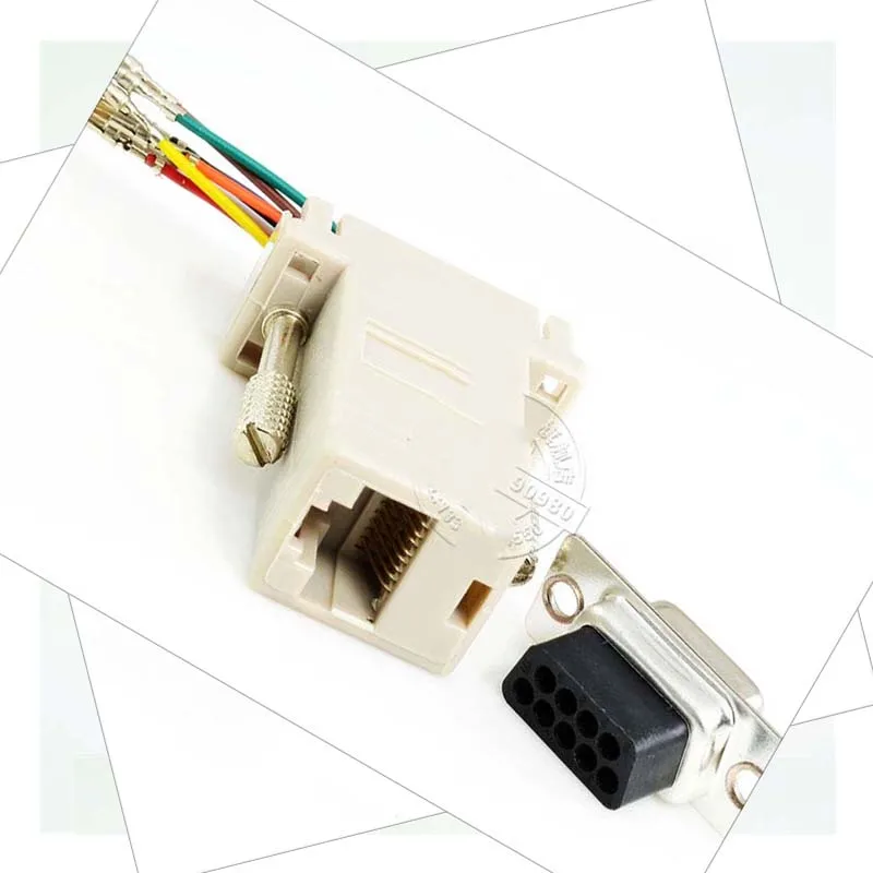 Удлинитель DB9 к RJ45 Штекерный разъем RS232 гнездовой адаптер переходники Новинка|db9