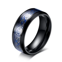 stainless steel dragon ring domineering mens and womens wedding accessories couple wedding band ring fashion jewelry