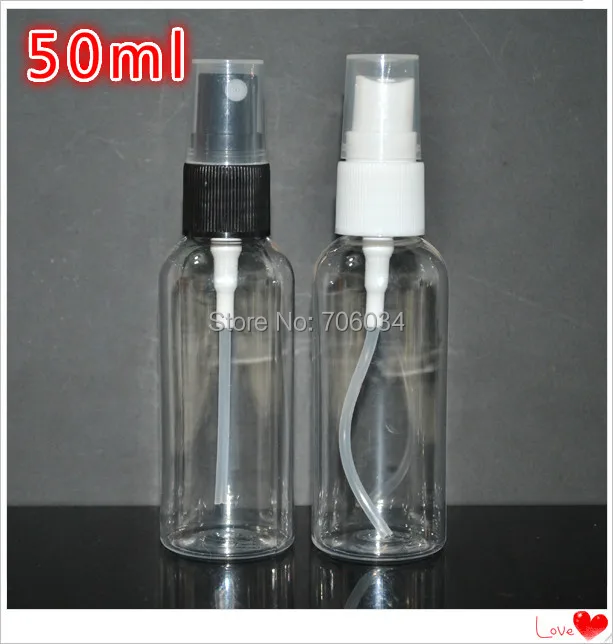 Пластиковые бутылки-распылители из ПЭТ 1250 шт/50 мл многоразовые бутылки для ухода