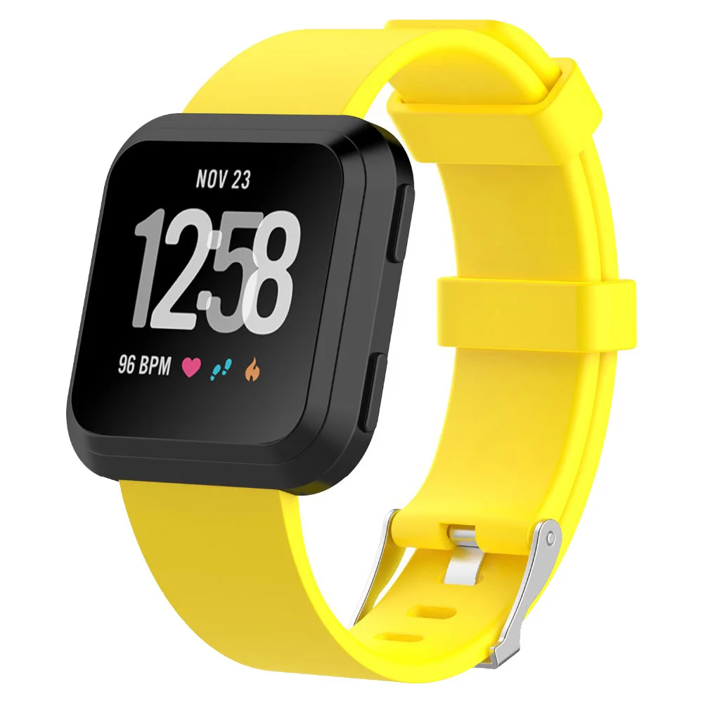 Для Fitbit Versa/Versa Lite, браслет, ремешок, браслет, ремешок для часов, высокое качество, мягкий силикон, безопасный регулируемый ремешок