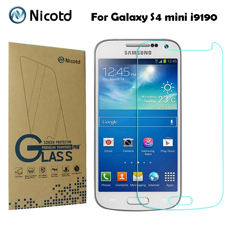 Закаленное стекло Nicotd 2.5D для Samsung Galaxy S4 Mini S4mini GT i9190 4 3 дюйма Противоударная