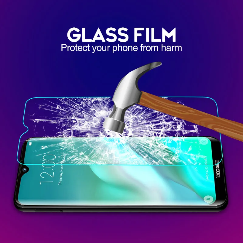 Закаленное стекло Для Doogee N10 Y8 Y7 Y6 BL5000 BL7000 BL12000 Защитная пленка для экрана X5 Max X30 X70