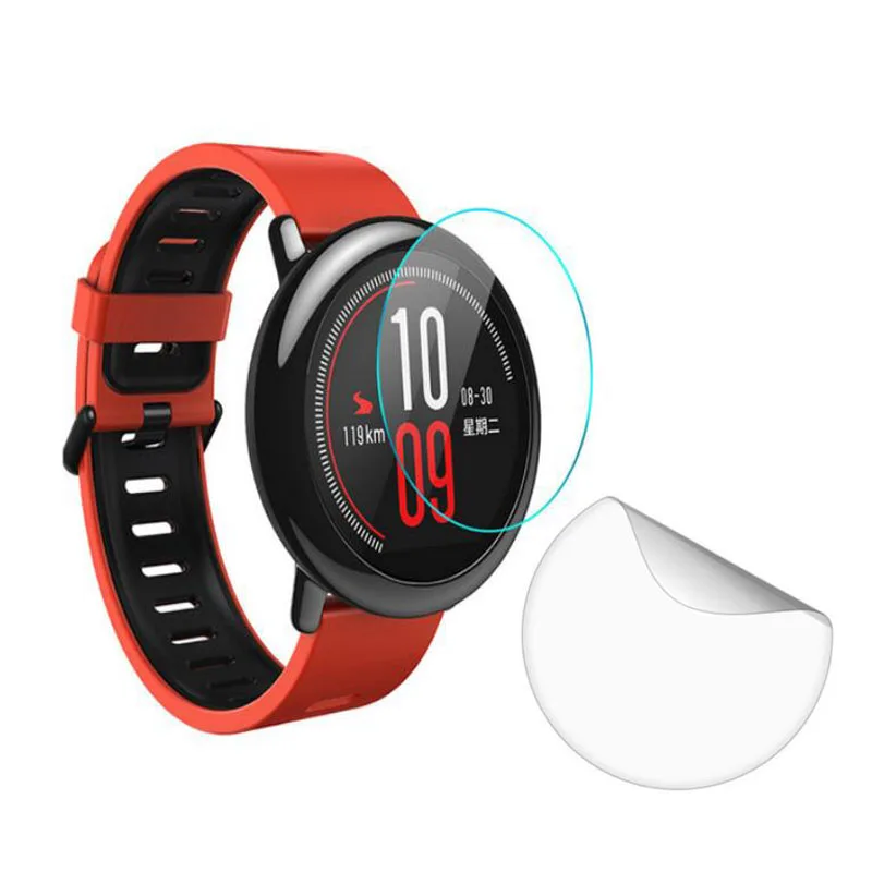 For Sports Smartwatch Xiaomi Huami AMAZFIT Pace Strap Smart Watch Bluetooth 4.0 TPU Soft Clear Protective Film Guard | Электроника