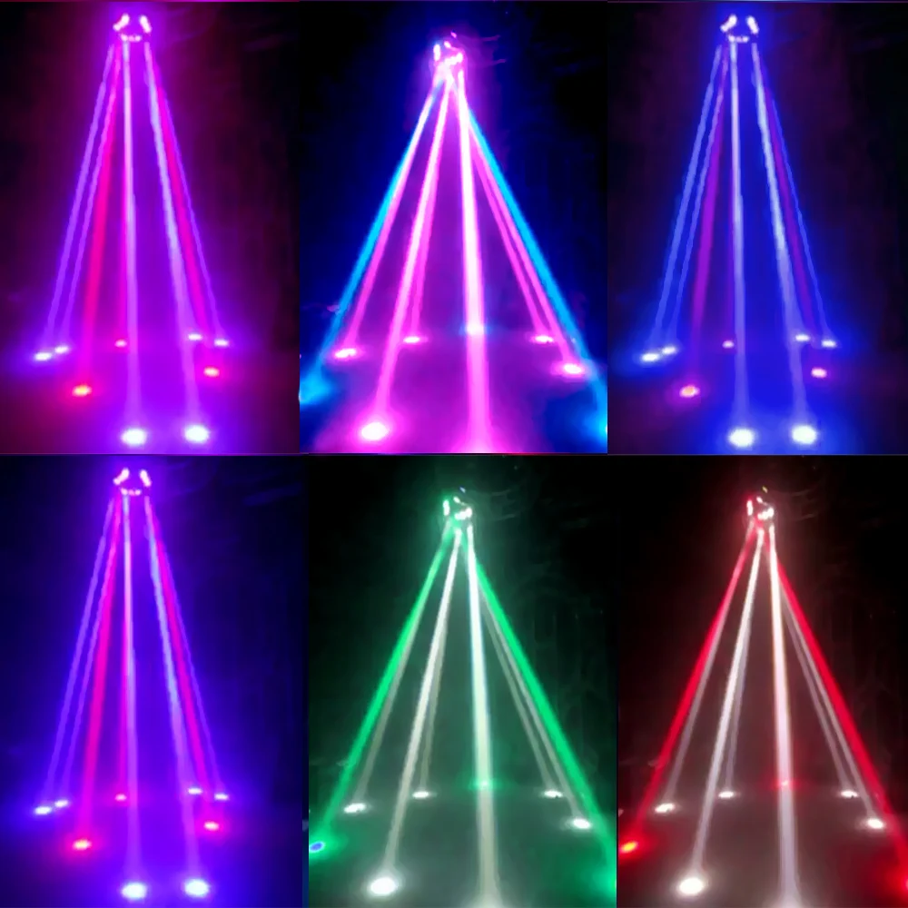 9 светодиодов RGBW DMX512 Звуковое управление Автоматическое вращение 16/48 каналов