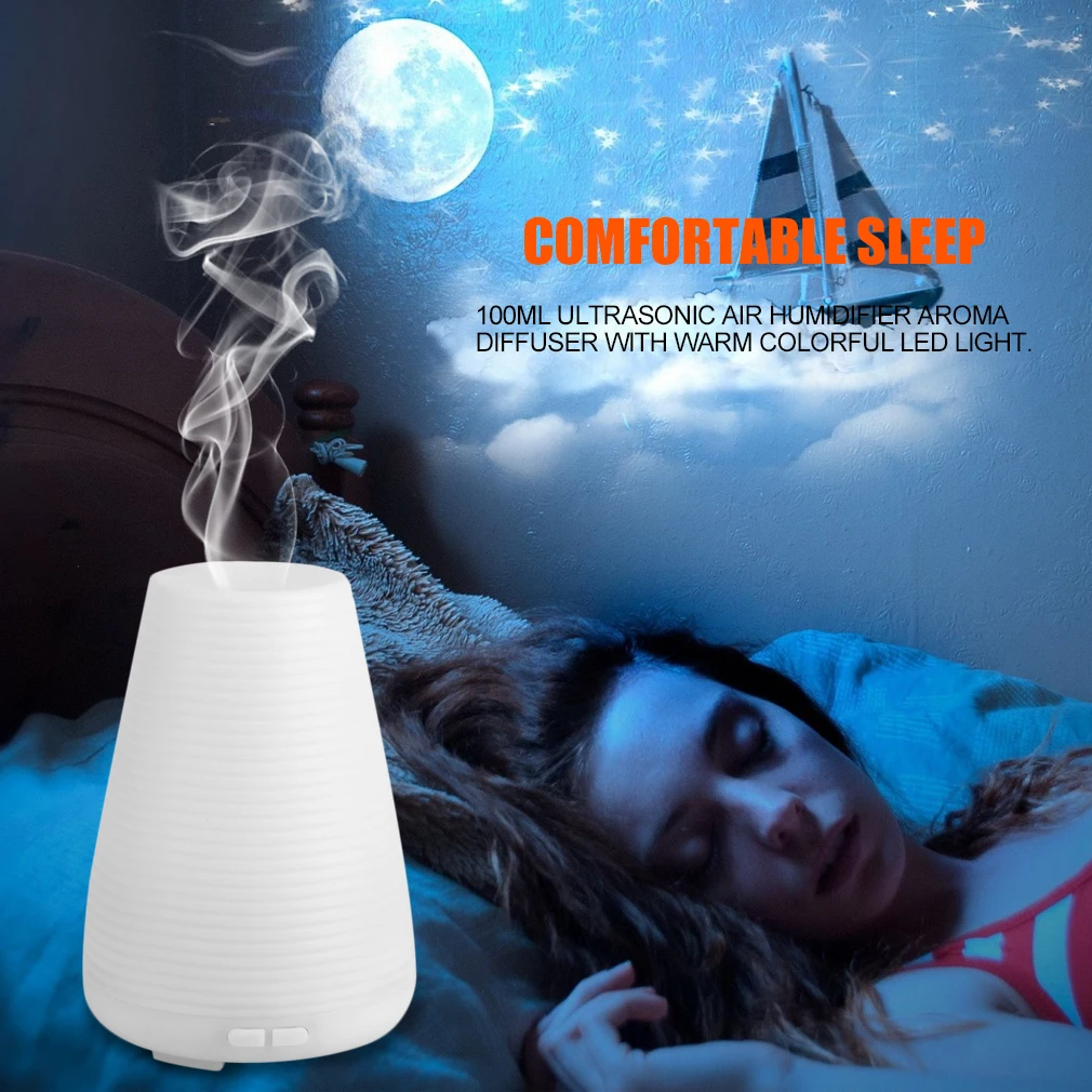 100 мл ультразвуковой портативный увлажнитель воздуха Арома диффузор для