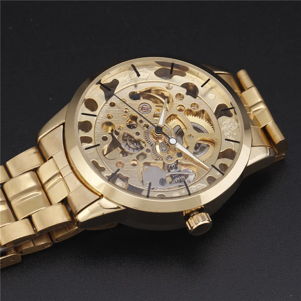 Часы наручные Winner Мужские автоматические брендовые Роскошные в стиле милитари с