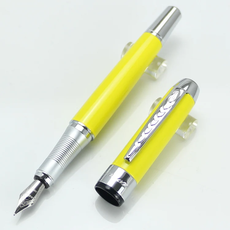 JINHAO 250 Business 17 colors Choose Medium Nib Iridium Point All-Steel Fountain Pen New Office School Writing Supplies | Канцтовары для