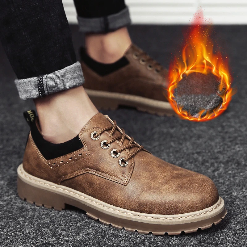 2018 мотоциклетная осенне-зимняя обувь мужские зимние ботинки кожаные высокого