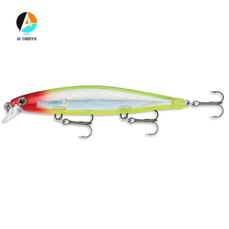 AI-SHOUYU 1 шт. жесткие рыболовные приманки 11 см/13 г 3D глаза плавающие Minnow