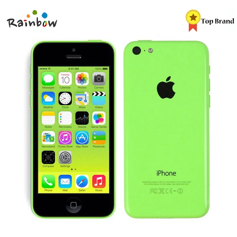 Разблокированный iPhone 5c iOS двухъядерный 4,0 дюймов сенсорный экран 8.0MP камера с Wi-Fi gps отремонтированный мобильный телефон