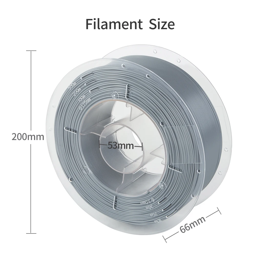 Серый цвет 1 кг/рулон нить для 3d принтера ABS/PLA 75 мм Пластиковые расходные