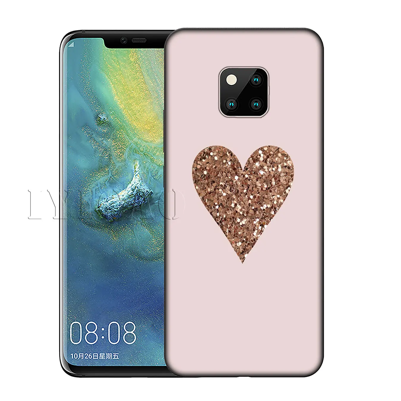 IYICAO Любовь Сердце ананас Золотая Роза силиконовый мягкий чехол для huawei Nova 3 3i 2i mate