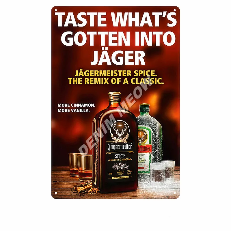 Алкогольные напитки Jagermeister голова оленя табличка металлическая винтажная винная Оловянная вывеска классические наклейки на стену виски украшение для домашнего бара WY55 - Цвет: 16