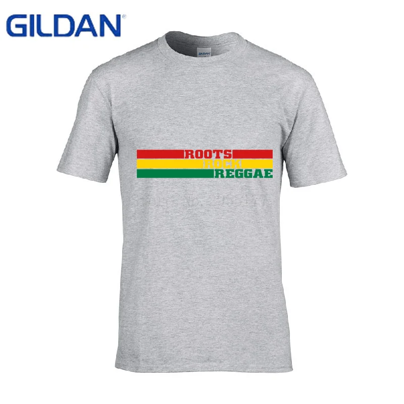 New Arrival Funny t shirts Roots Rock Reggae Summer Style men t-shirts round Neck tshirts Tee Top | Мужская одежда